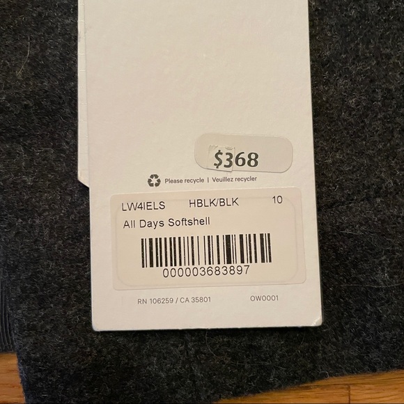 NWT Lululemon All Days Soft Shell Jacket (no vest) (size 10) - Picture 6 of 14